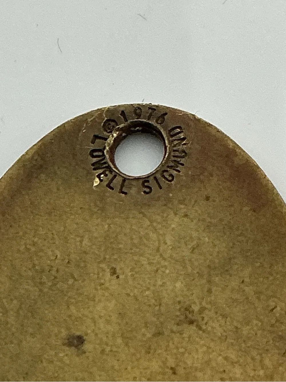 VTG Savoy Grill London Brass Keychain Marked Lowell Sigmund 1976